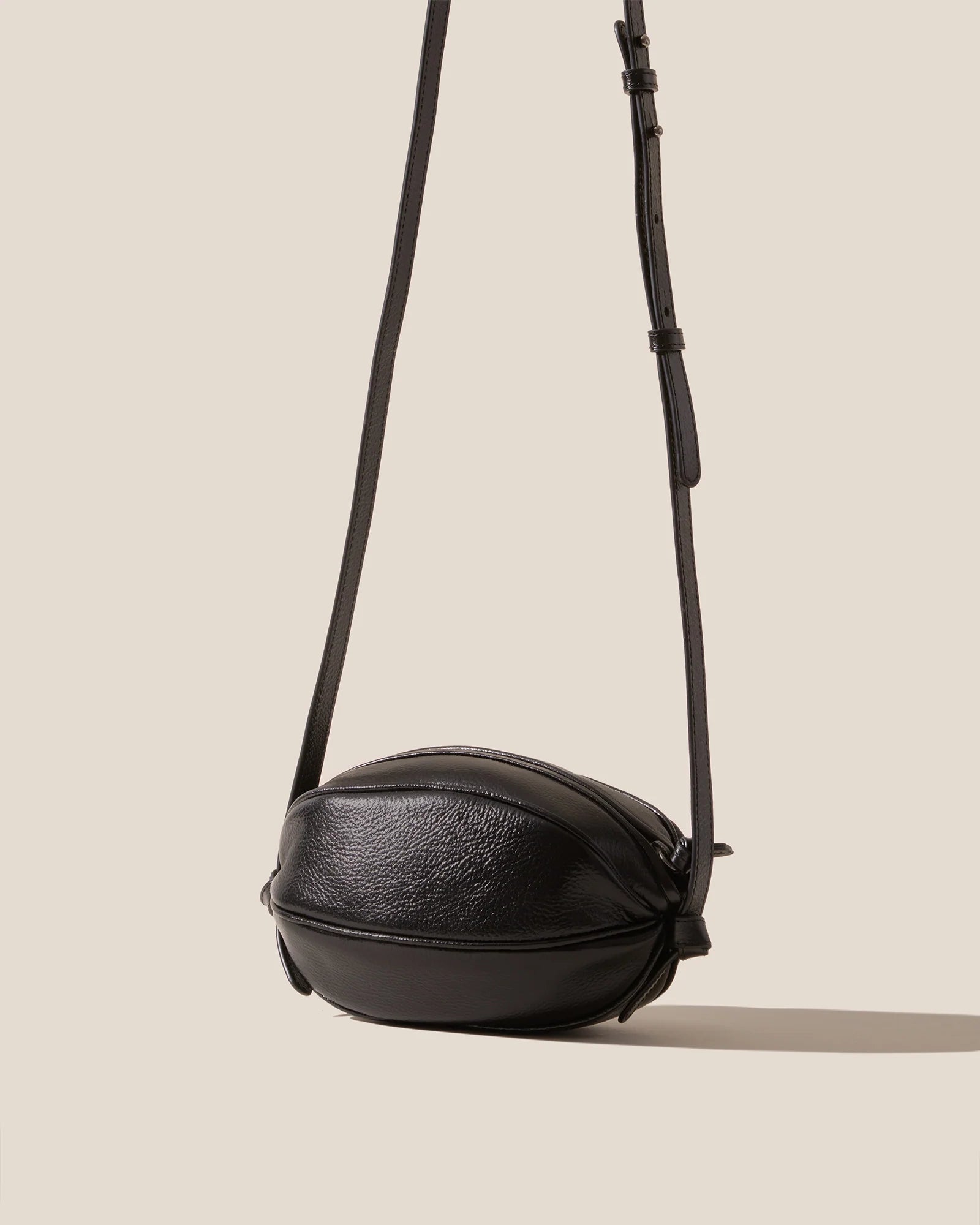 Knotted Detail Leather Mini Crossbody Bag