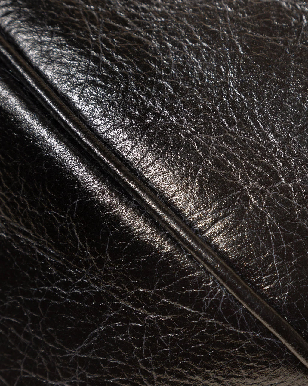 Knotted Ruched Leather Shoulder Crossbody Bag