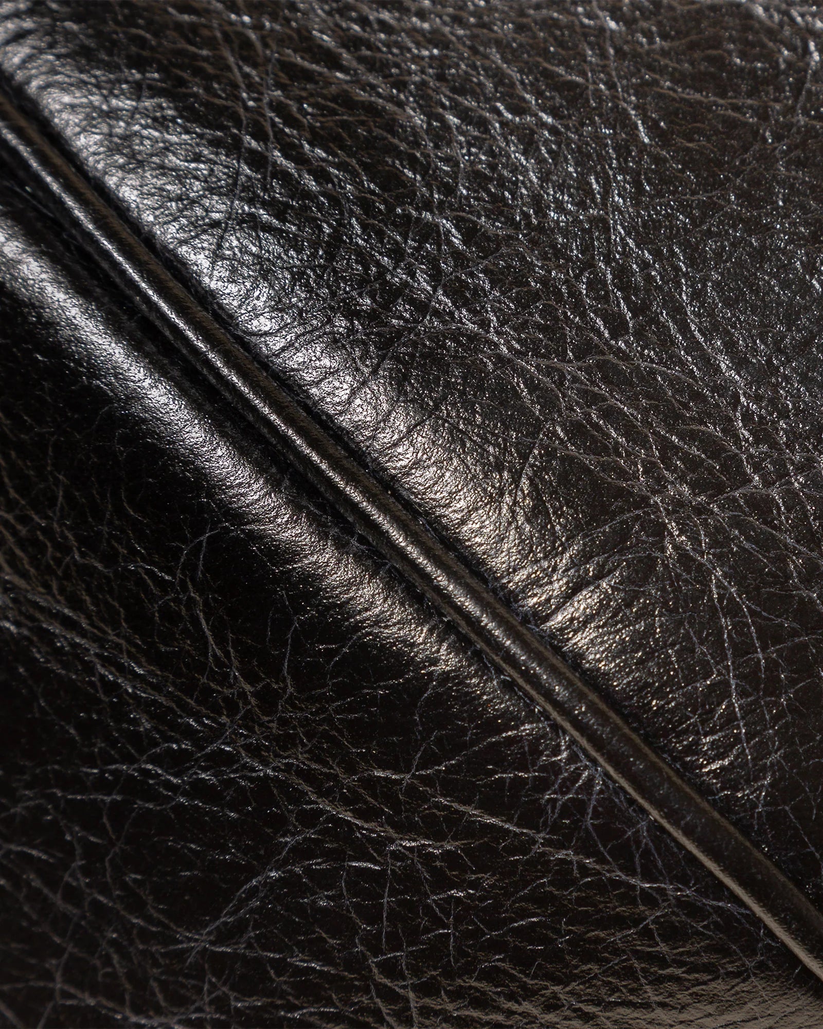 Knotted Ruched Leather Shoulder Crossbody Bag